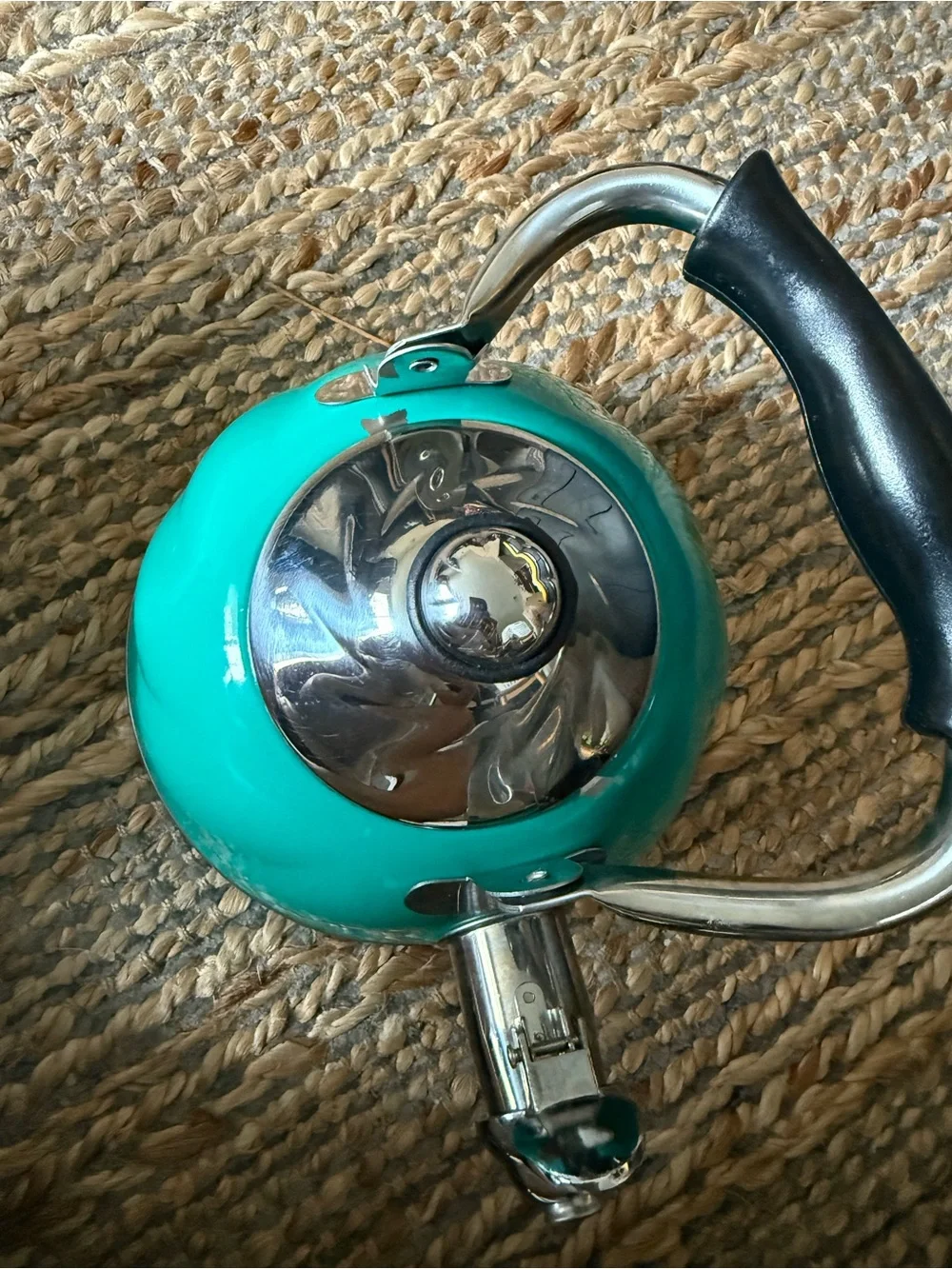 Teal Stainless Steel Whistling Tea Kettle - Stylish Stovetop Kettle